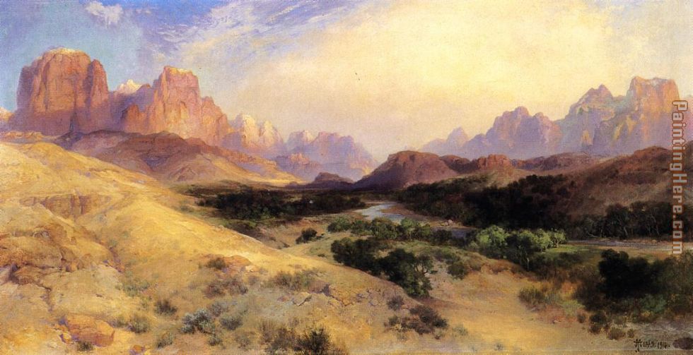 Thomas Moran Zion Valley, South Utah
